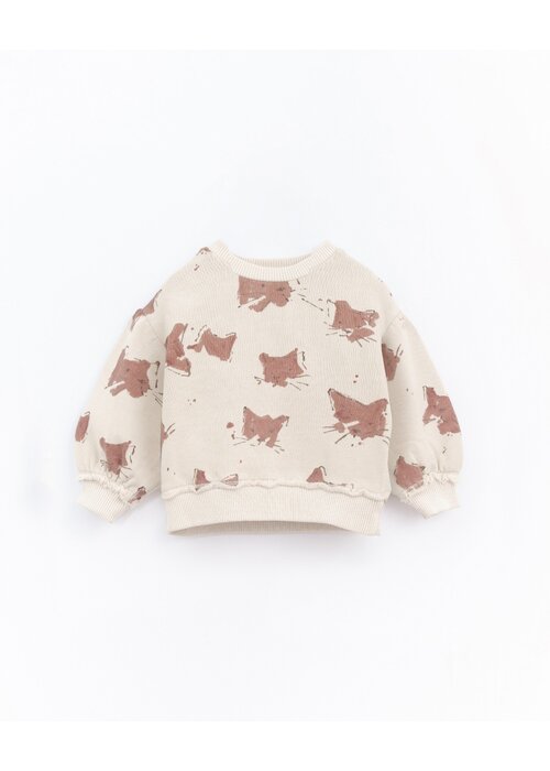 PlayUp PlayUp Printed PRINTED FLEECE SWEATER OAT