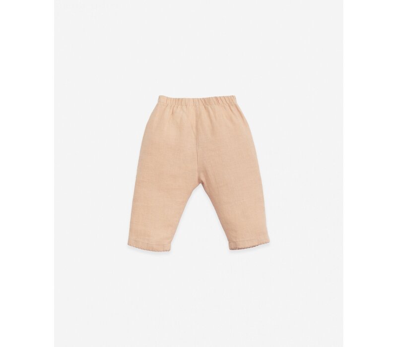 PlayUp Linen Trousers MUSHROOM