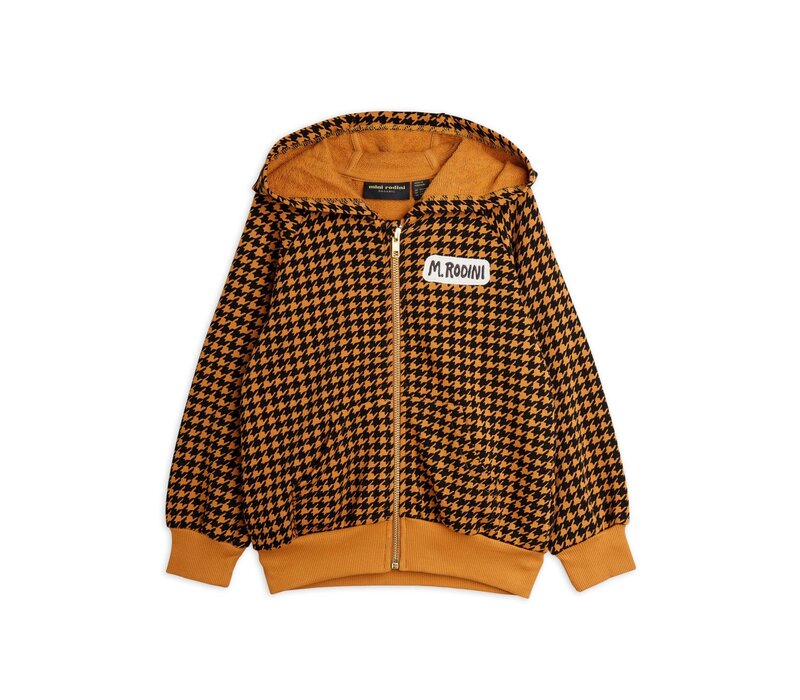 Mini Rodini Houndstooth hoodie - Chapter 1 Brown
