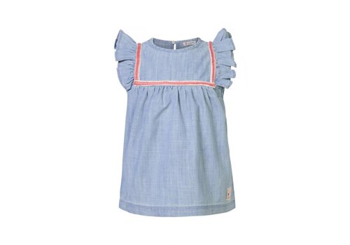 Noppies Noppies Girls Blouse Eastmont sleeveless Light Blue Wash