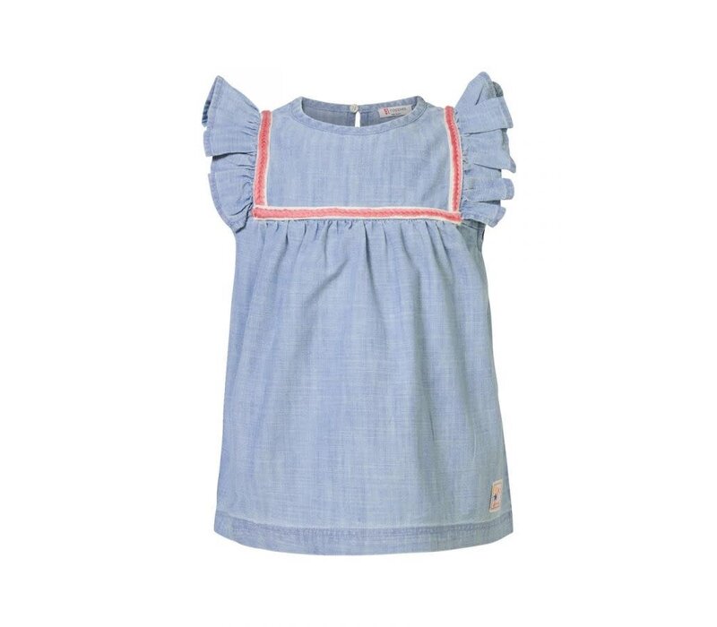 Noppies Girls Blouse Eastmont sleeveless Light Blue Wash