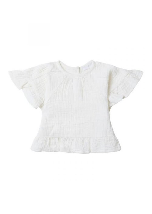 Noppies Noppies Girls Top Clawson short sleeve Whisper White