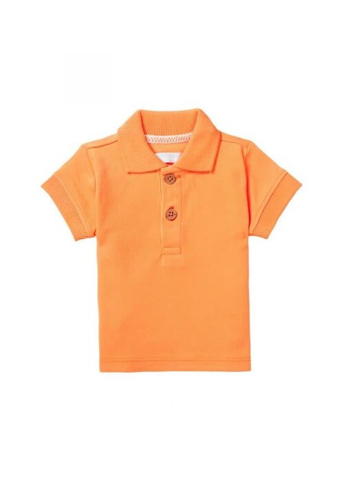 Noppies Noppies Boys Polo Berryville short sleeve Tangerine