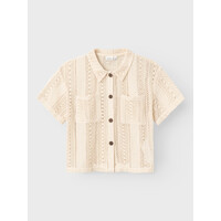 Name it NKFHISILKA SS SHIRT Oatmeal