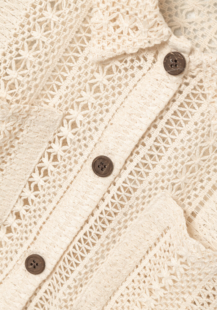 Name it NKFHISILKA SS SHIRT Oatmeal