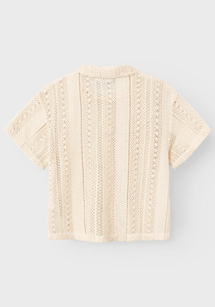 Name it NKFHISILKA SS SHIRT Oatmeal