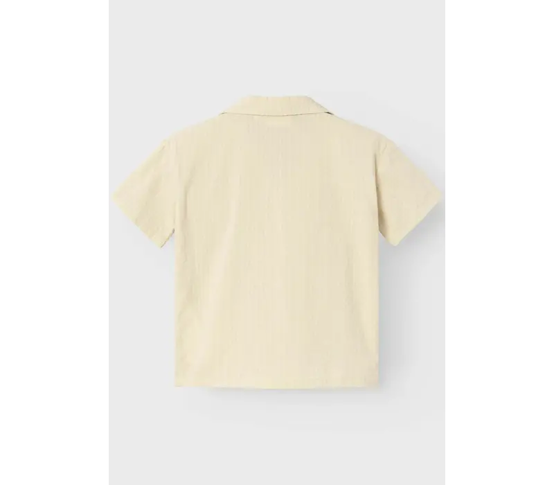 Lil'Atelier NMMHOMAN SS LOOSE SHIRT LIL - Bleached Sand