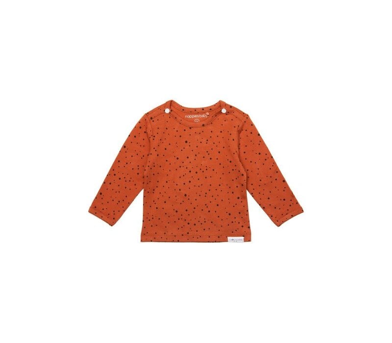 Noppies U Tee ls Kris aop Spicy Ginger