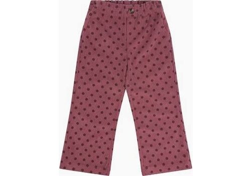 Daily seven Daily Seven Wide Pants Corduroy Dot Dark Mauve