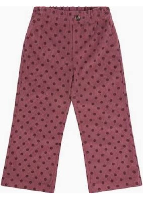 Daily seven Daily Seven Wide Pants Corduroy Dot Dark Mauve