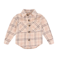 Daily Seven Shirt Jacket Check Oat Kit