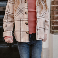 Daily Seven Shirt Jacket Check Oat Kit