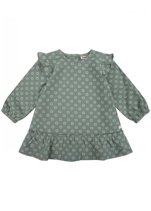 Daily seven Daily Seven DRESS WOVEN PRINTED Green Sea