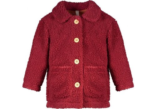 The New Chapter The New Chapter1 Teddy jacket with pockets Earth red