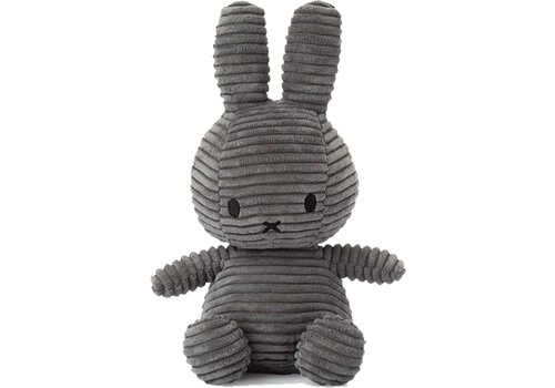 Bon Ton Toys Nijntje - Miffy Sitting Corduroy Grey -23 cm