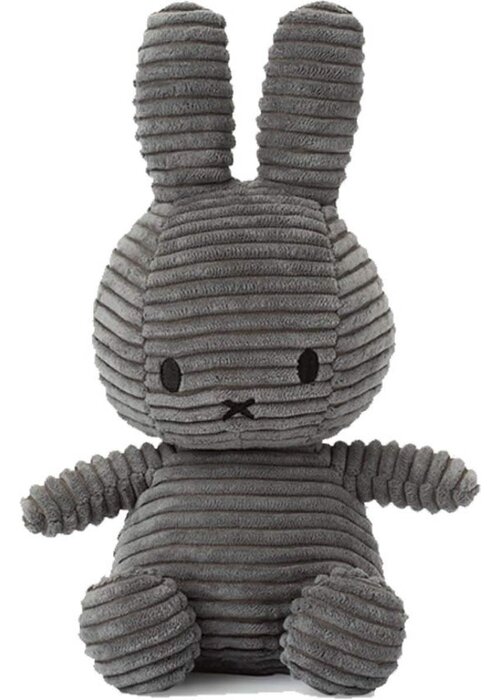 Bon Ton Toys Nijntje - Miffy Sitting Corduroy Grey -23 cm
