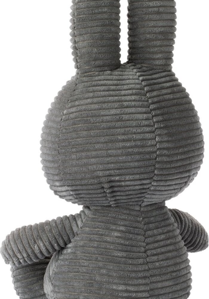 Nijntje - Miffy Sitting Corduroy Grey -23 cm