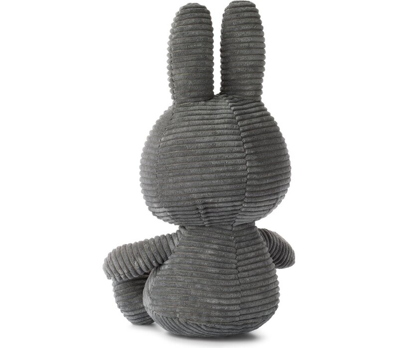 Nijntje - Miffy Sitting Corduroy Grey -23 cm