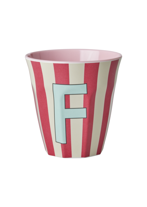 Rice Rice melcu-alpstr Letter F Pink