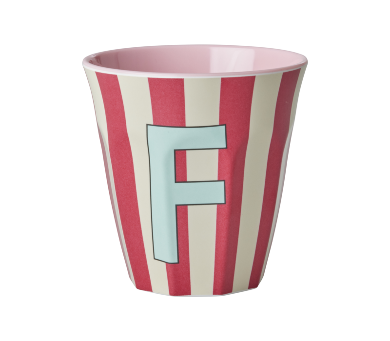 Rice melcu-alpstr Letter F Pink