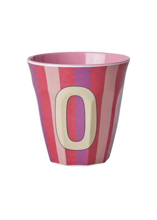 Rice Rice melcu-alpstr Letter O Pink