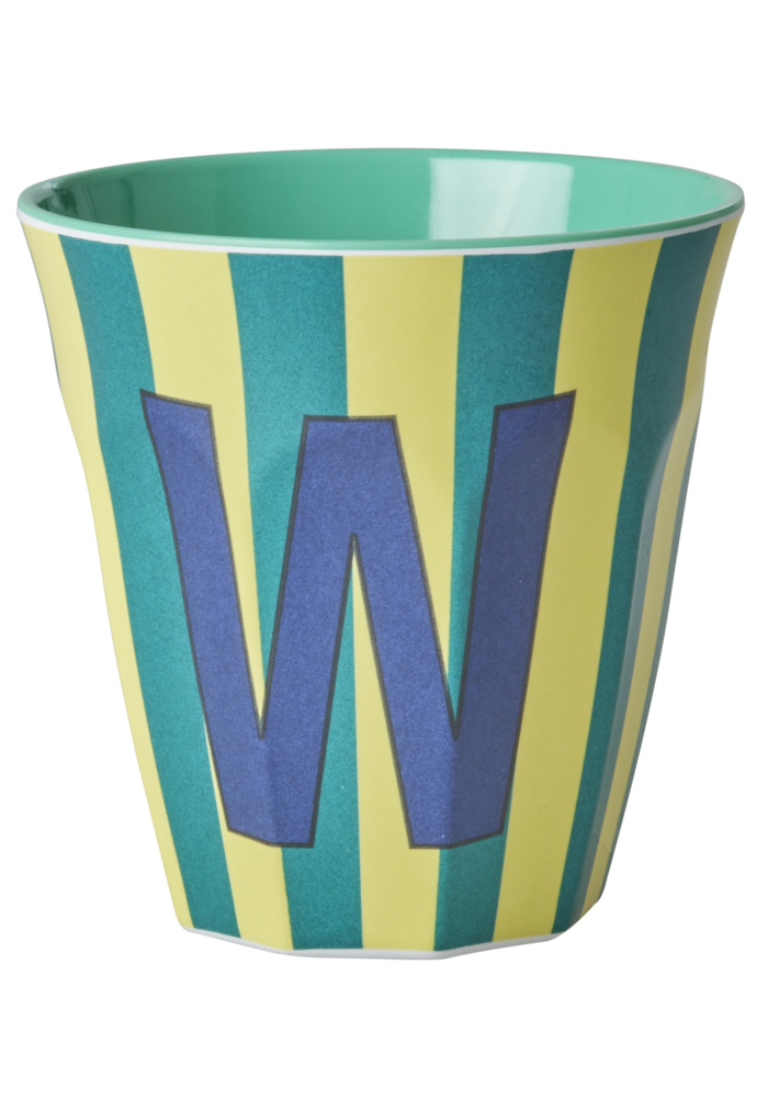 Rice melcu-alpstr Letter W Blue-ish