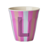 Rice Rice melcu-alpstr Letter L Pink