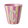 Rice Rice melcu-alpstr Letter C Pink