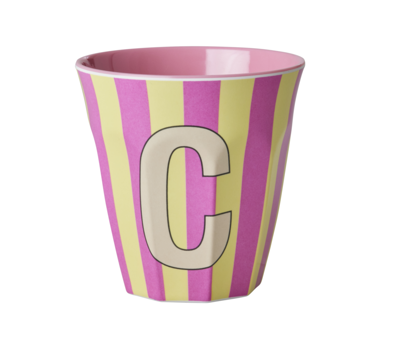 Rice melcu-alpstr Letter C Pink