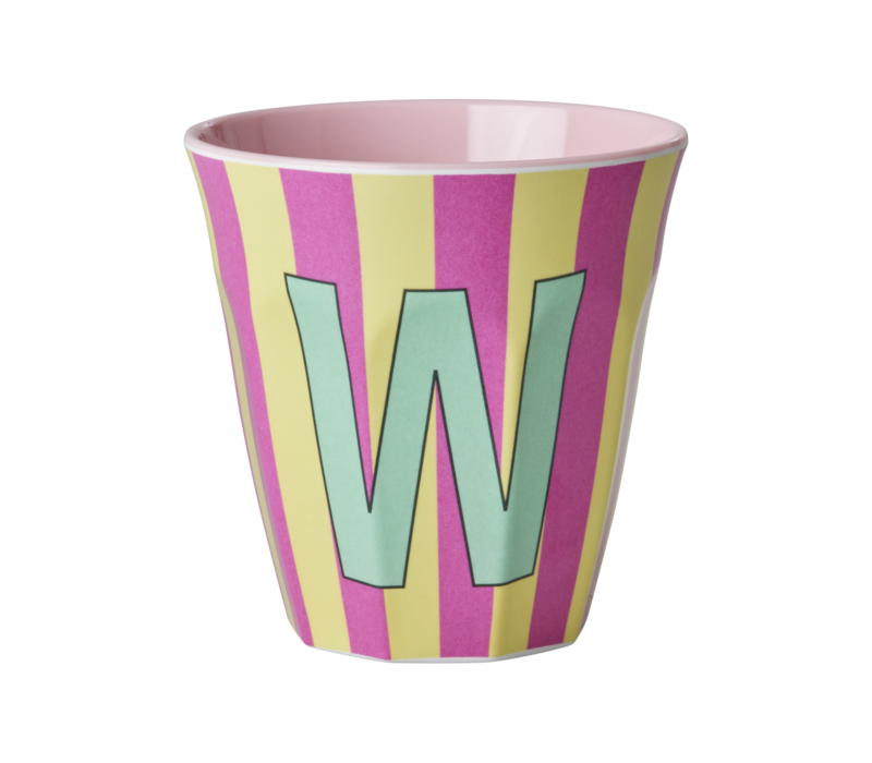 Rice melcu-alpstr Letter W Pink