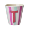Rice Rice melcu-alpstr Letter T Pink