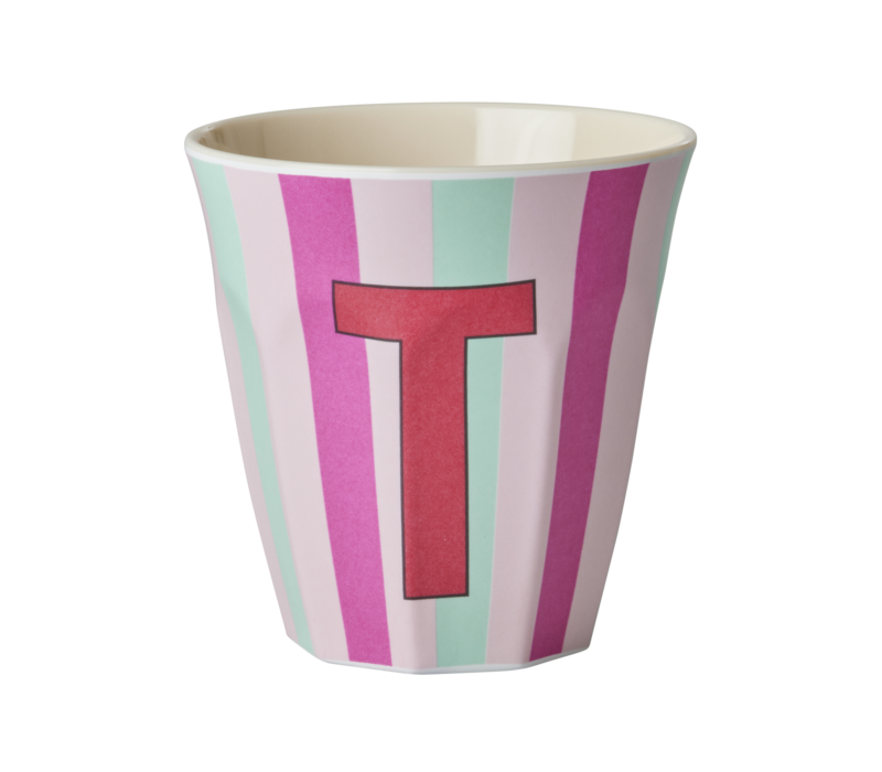 Rice melcu-alpstr Letter T Pink