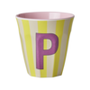 Rice Rice melcu-alpstr Letter P Pink