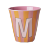 Rice Rice melcu-alpstr Letter M Pink