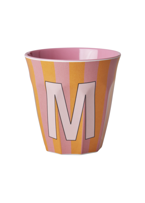 Rice Rice melcu-alpstr Letter M Pink