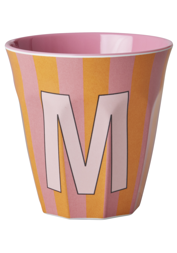 Rice melcu-alpstr Letter M Pink