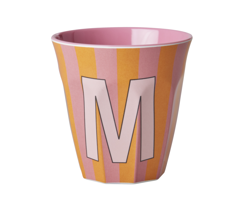 Rice melcu-alpstr Letter M Pink