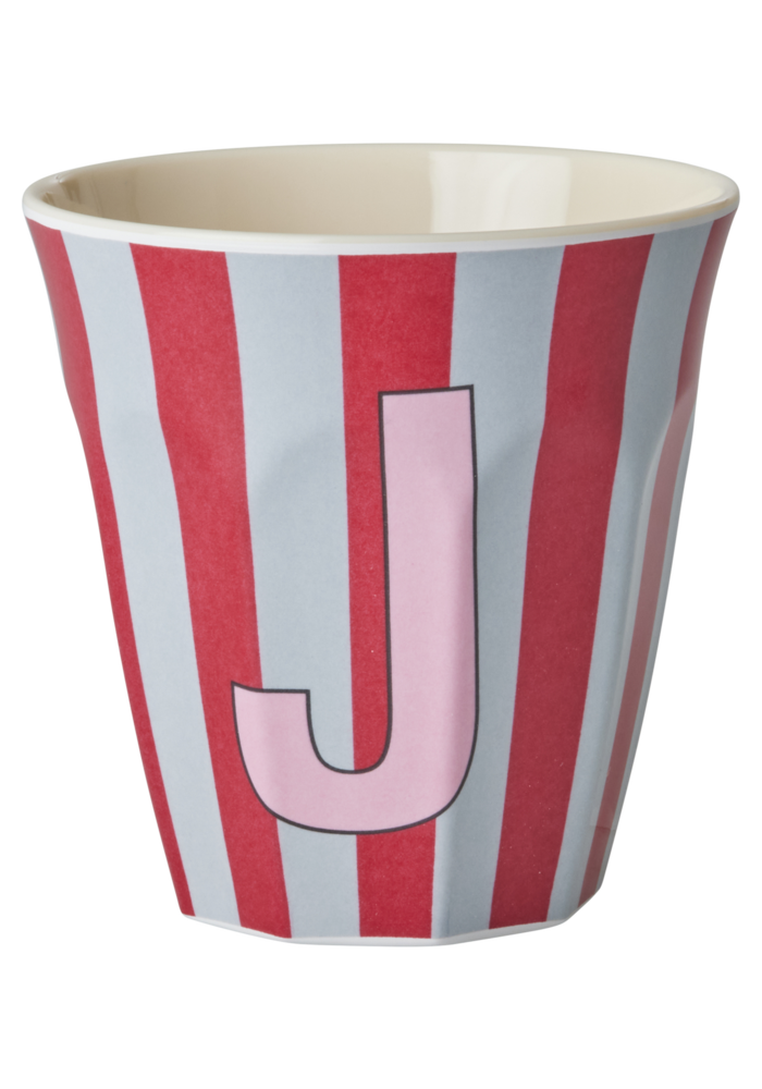 Rice melcu-alpstr Letter J Pink