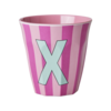 Rice Rice melcu-alpstr Letter X Pink