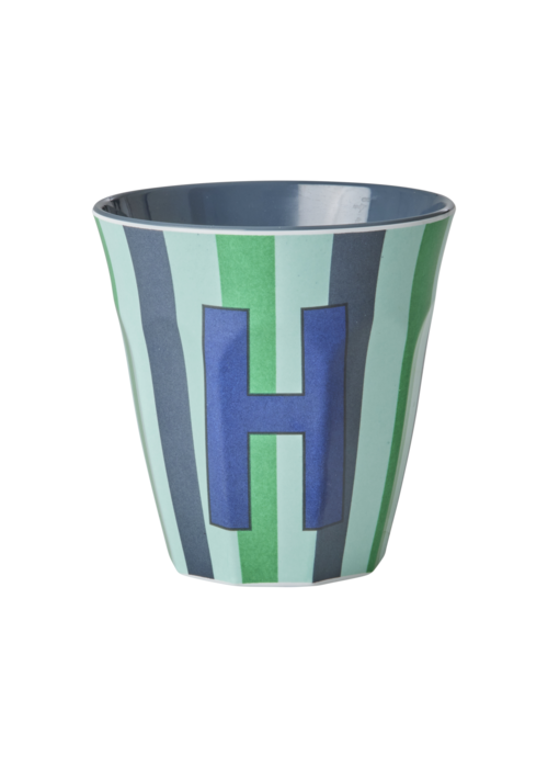 Rice Rice melcu-alpstr Letter H Blue-ish