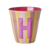 Rice Rice melcu-alpstr Letter H Pink