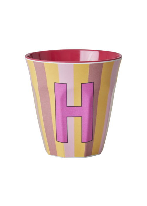 Rice Rice melcu-alpstr Letter H Pink