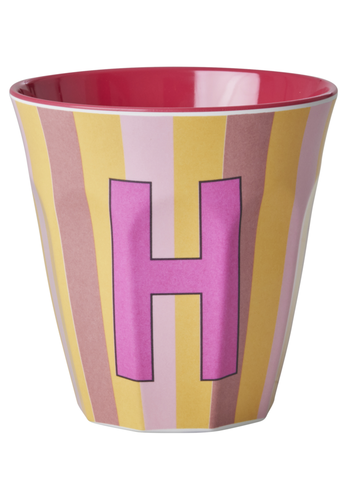 Rice melcu-alpstr Letter H Pink