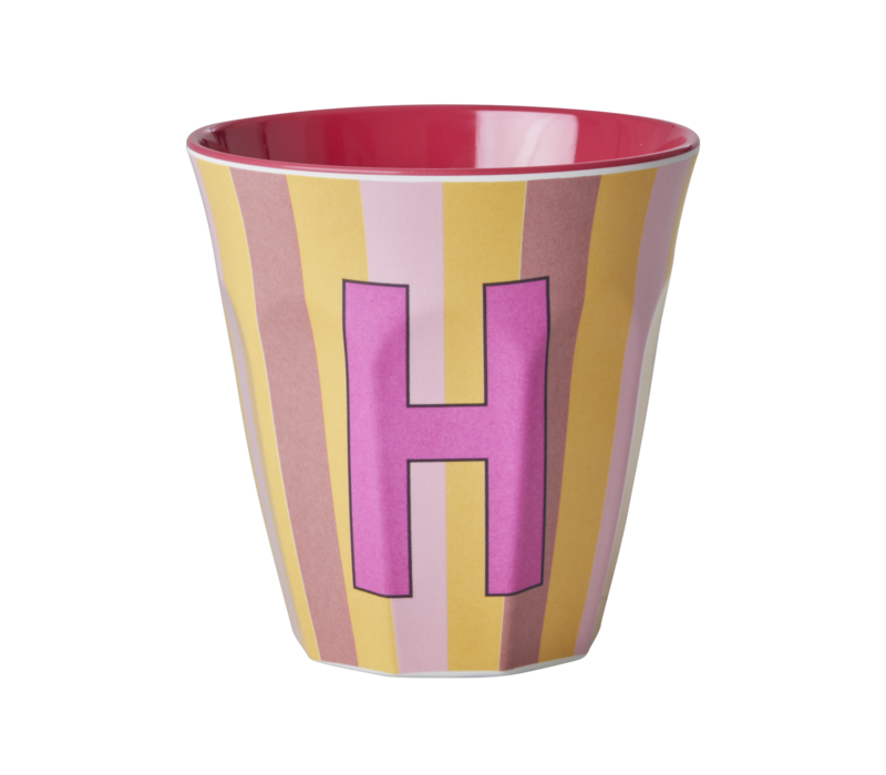 Rice melcu-alpstr Letter H Pink