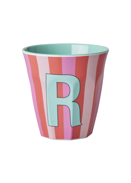 Rice Rice melcu-alpstr Letter R Pink