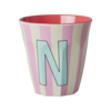 Rice Rice melcu-alpstr Letter N Pink