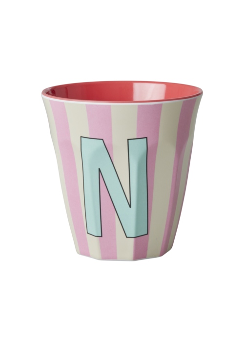 Rice Rice melcu-alpstr Letter N Pink