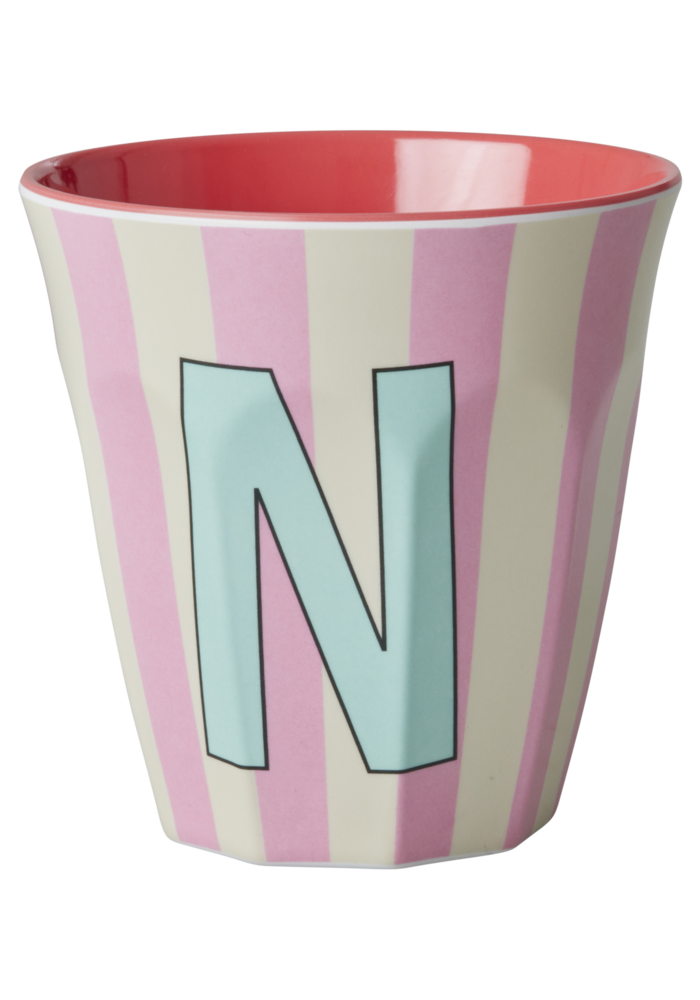 Rice melcu-alpstr Letter N Pink
