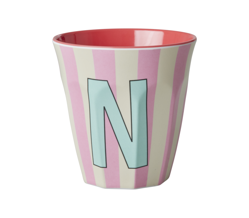 Rice melcu-alpstr Letter N Pink