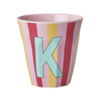 Rice Rice melcu-alpstr Letter K Pink